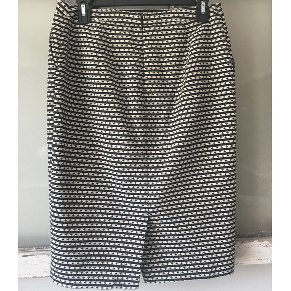 NWT Merona Black&White Diamond Pencil Skirt - 12 - Picture 4 of 8